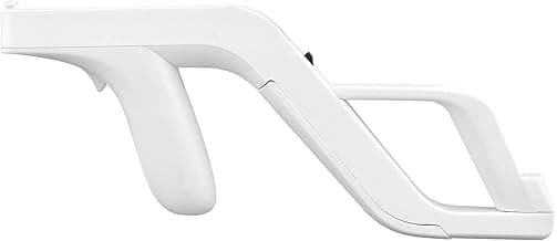 OSTENT Light Gun Attachment for Nintendo Wii/Wii U Remote Nunchuck Zapper Shooting Games Color White