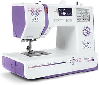 Bernette B38 Yaya Han Edition Computerized Sewing Machine | 394 Built-In Stitches, LCD Display, Automatic Thread Cutter, Adjustable Presser Foot Pressure, 8 Presser Feet