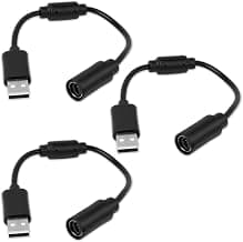 USB Breakaway Cable for Xbox 360, Rocksmith Real Tone Cable, Xbox Controller Cord, Xbox USB Adapter, Guitar Hero Dongle , Compatible with Logitech G920 G923 G27 & Thrustmaster 458 Spider Racing Wheel