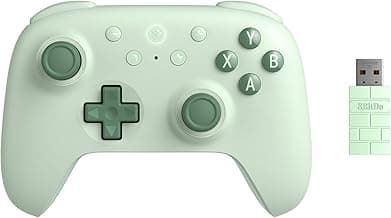8BitDo Ultimate 2C Wireless Controller for Windows PC and Android, with 1000 Hz Polling Rate, Hall Effect Joysticks and Triggers, and Remappable L4/R4 Bumpers (Green)