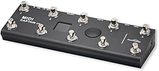 PAINTAUDIO MIDI Captain Foot Controller Multi-Effects Keyboards Synthesizer USB-MIDI musical software Bias with Time Engine Function Support all PC/CC/Note commander 10 Foot Switches