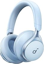 Soundcore by Anker, Space One, Active Noise Cancelling Headphones, 2X Stronger Voice Reduction, 40H ANC Playtime, App Control, LDAC Hi-Res Wireless, Comfortable Fit, Clear Calls, Bluetooth 5.3 (Blue)