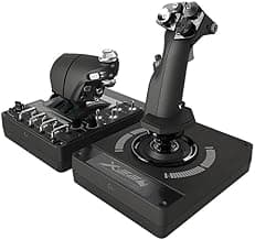 Logitech G X56 H.O.T.A.S Throttle and Joystick Flight Simulator Game Controller, 4 Spring Options, +189 Programmable Controls, RGB Lighting, 2x USB, PC - Black