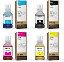 makerflo Epson T49M Dye-Sublimation Ink Refill Set, CMYK 4-Pack (Cyan, Magenta, Yellow, Black), 140 mL Bottles, for Epson SureColor F170 & F570