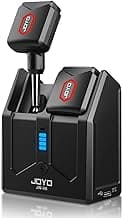 JOYO Wireless Guitar System 5.8GHz Wireless Guitar Transmitter Receiver with Charging Box 4 Signal Channel for Guitarist Bass Electric Instruments (JW-06)