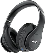 Uliptz Wireless Bluetooth Headphones, 65H Playtime, 6 EQ Sound Modes, HiFi Stereo Over Ear Headphones with Microphone, Foldable Lightweight Bluetooth 6.0 Headset for Travel/Office/Cellphone/PC