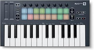 Novation FLkey Mini - Portable 25-Key, USB, MIDI Keyboard Controller with FL Studio Integration for Music Production