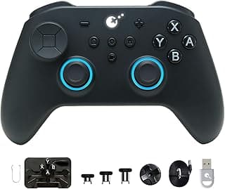 GuliKit TT MAX Bluetooth Gaming Controller for PC/Switch 2/Switch/Android/iOS, Ultra-Fast Gamepad with Adjustable TMR Joysticks, Hall & Micro Triggers, 4 Rear Paddles, Switch 1/2 Wake-Up & Multi-functional Adapter