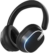 Hybrid Active Noise Cancelling Bluetooth Headphones,Bluetooth 6.0 Over Ear Wireless Headphones with 60H Playtime, Hi-Res Audio, Deep Bass, Memory Foam Ear Cups for Home Office Travel Black