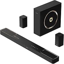 ULTIMEA 5.1.2ch Sound Bar with Dolby Atmos, Surround Sound System for TV with 2 Surround Speakers, Sound Bar for Smart TV, Soundbar for Home Theater, BT 5.4, HDMI eARC, Skywave F40 (New, 2026 Model)