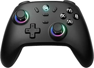 ECHTPower Wireless PC Gaming Controller - Hall Effect Joystick, 2.4G & Wired 1000Hz Polling Rate, 800mAh Battery, Adjustable Turbo/Vibration - for PC/Switch/iOS/Android