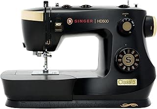 SINGER Heavy Duty 500 Classic Sewing Machine with Accessory Kit | Strong Motor with Enhanced Piercing Power, 23 Built-In Stitches, Full Metal frame, 1-step Buttonhole & LED Light