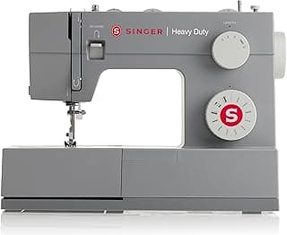 SINGER® Heavy Duty 4411 (Grey) High Speed Sewing Machine + Accessories | 11 Built-In Stitches Deliver 69 Stitch Applications | 50% More Power, 1100 Stitches/Min | Metal Frame, 4-Step Buttonhole