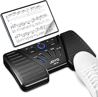 JOYO Wireless Page Turner Bluetooth Music Pedal Foot Switch for iPad, Tablets, Android, iOS Phones, Keyboard (SP-01)
