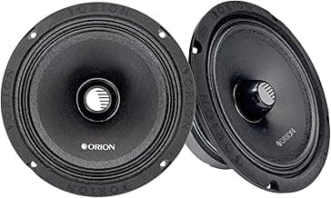 ORION Cobalt CM654 High Efficiency 6.5" Mid-Range Bullet Loudspeakers, 1000W Max Power, 250W RMS, 4 Ohm, 1.5" Voice Coil - Pro Car Audio Stereo, Midrange Speakers (Pair)