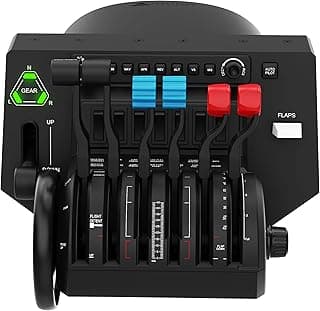 Honeycomb Bravo Throttle Quadrant — Flight Simulator Controls w/Autopilot, Annunciator Panel, Gear, Flaps, Trim Wheel — All-in-One Cockpit System w/Configurable Throttle Setup