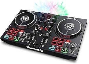 Numark Party Mix II DJ Controller with Lights, 2 Decks, Mixer, Audio Interface and Serato Lite