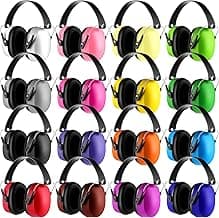Yunsailing 16 Pack Hearing Protection Headphones Bulk 29 dB Range Ear Protection Adjustable Shooting Ear Protection Soundproof Earmuffs for Adults Noise Canceling Earmuffs for Mowing Working