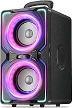 Hotlemon Large Bluetooth Speaker: 240W Peak Powerful Loud Sound with Deep Bass, 15H Playtime, Fast Charge, TWS, Portable Wireless Speakers for Outdoor, Party, Beach, Backyard, Home, Outside (Black)