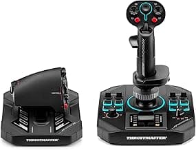 Thrustmaster Sol-R4 HOTAS Flight Stick and Throttle - Hall Effect Joystick, 58 Buttons for Flight Simulation - Compatible with PC