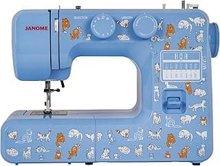 Janome Cat Fancy Easy-to-Use Sewing Machine with Interior Metal Frame, Bobbin Diagram, Tutorial Videos, Made with Beginners in Mind for Garments, Patchwork, Light Quilting