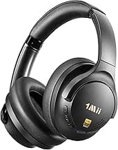 1Mii Y8+ Hybrid Active Noise Cancelling Headphones, 100H Playtime, Bluetooth 6.0 Over Ear LDAC Wireless Hi-Res Audio & Deep Bass, Comfortable for Travel Airplane Home Office, Custom EQ via APP, Black