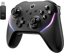 NYXI Master P1 Wireless PC Controller, Dual-Mode Triggers, Hall Effect Joystick, 1000Hz Polling Rate, Mute control, 6-Axis Gyro, Turbo, Lockable Back Buttons for PC/Switch/Switch 2/iOS/Android