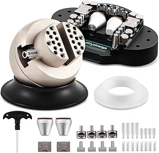 Flyrivergo 3" Ball Vise for Jewelry Making, Engraving Setting Tool, 360° Rotation Engraving Ball with Attachments Jewelry Engraving Vise for Gemstone Inlay and Small-Scale Engraving