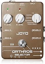 JOYO Line Selector Guitar Pedals 6 Mode Switch with AB 2 Effect Loops Independent Control Channel for Electric Guitar Bass (ORTHROS SELECTOR JF-24)