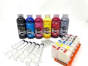 312XL 6 X100ml Sublimation Ink Refill Cartridge Set No Chip Sublimation for EPS0N XP-15000 15010 Printer