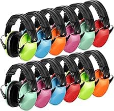 Amylove 12 Pcs Kids Ear Protection Noise Cancelling Headphones Ear Muffs Bulk 27db Adult Noise Reduction Hearing Earmuff(Universal Fit (kids & Adults),Cute Style)