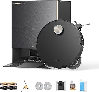 DREAME X60 Max Ultra Complete Robot Vacuum and Mop, Upgraded from X50 Series, 3.13in (7.95cm) Ultra-Thin Design, 35,000Pa Suction, Self Emptying&Refilling, Mop Self-Cleaning, 280+ Obstacle Avoidance