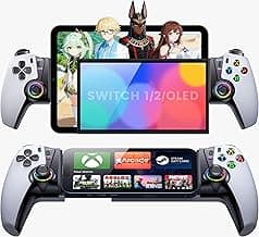 KICKDOT Wireless Phone Controller for iPhone/Android/iPad Mini With Hall Joystick, LED Mobile Gaming Controller for iOS Support Xbox Cloud, Steam Link, GeForce Now, Arcade,Call of Duty, Roblox