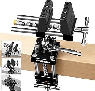 ArtyMaster 360° Rotating Bench Vise with Quick-Release Ratchet Wrench - Versatile Woodworking & Pipe Vise for Home Improvement - 4 Inch Workbench Vise for Carving, Repair & DIY Projects (WT117A)