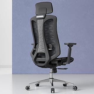 Logicfox Ergonomic Office Chair for Long Hours – Advanced Lumbar Support, 3D Adjustable Armrests & Headrest, High-Back Mesh Chair Designed for 8–10H Daily Comfort (Up to 300 lbs)
